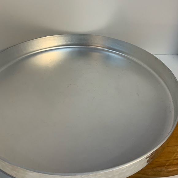 Round Tray 14” Aluminum or Stainless Steal - Picture 2 of 16